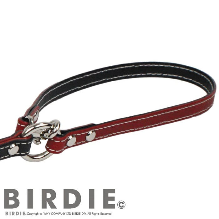 バーディ BIRDIE フラットレザーバイカラーリード(M)【小型犬 ペット リード カジュアル】 送料無料