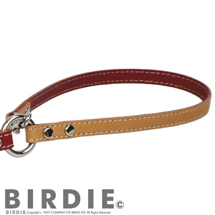 バーディ BIRDIE フラットレザーバイカラーリード(M)【小型犬 ペット リード カジュアル】 送料無料