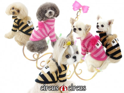 サーカスサーカス circus circus Monsterボーダーニット【小型犬 犬服 ウエア トップス ニット セーター セレブ】