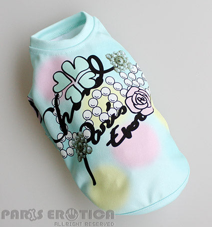 パリエロ PARIERO Lovely Pastel Pearl Tee【犬服 小型犬 セレブ ウエア トップス Tシャツ】