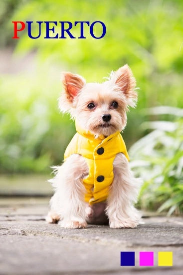 プエルト PUERTO コロナリバーシブルダウンベスト(4h/5)【小型犬 犬服 ウエア アウター 上着 コート セレブ】 送料無料