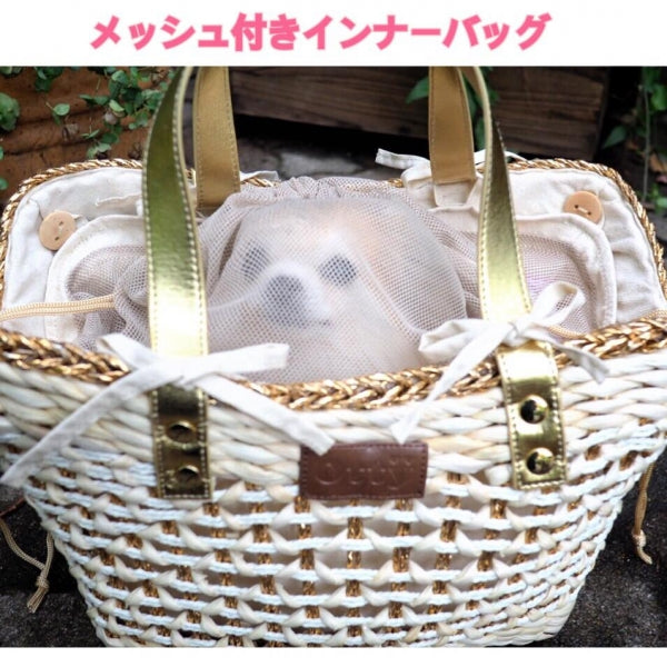 Otty Carry Basket Bag [Pet Carry Bag Celebrity for Small Dogs]