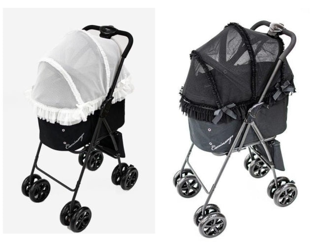 Accumilia x Angel Cart Collaboration Lace Frill Dome Cover [Carry Cart, Pet  Cart, Pet Buggy Special Cover, Dog Supplies]