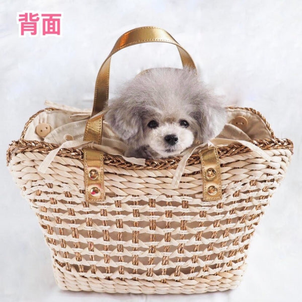 Otty Otty Hello Kitty Carry Basket Bag with Ribbon [Pet Carry Bag Celebrity  for Small Dogs]