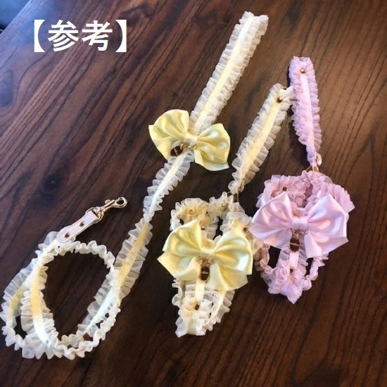 ミントタン minttan NEWフリルリボン  一体型ハーネス【小型犬 犬用 ラグジュアリー セレブ ハーネスリード 胴輪】 送料無料