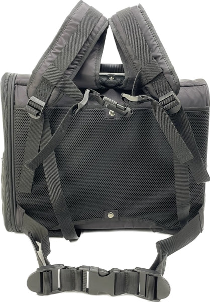 Luxe birdie Quilt Ruban Backpack BLACK [Pet carrier bag celebrity