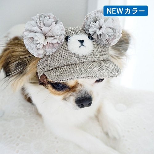 ★受注生産★ガーデン オブ エデン Garden of Eden 麦わらこぐまCAP【小型犬 セレブ ハット 帽子】 送料無料