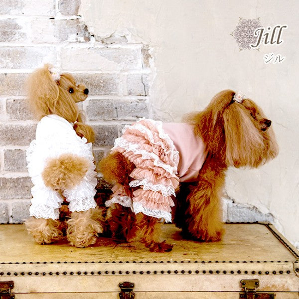 グラマーイズム Glamourism ジル Jill【小型犬 犬服 ウエア ロンパース カバーオール つなぎ パンツ セレブ】