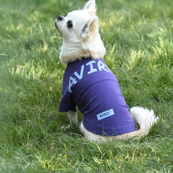 アヴィレックス AVIREX ビッグロゴTEE【小型犬 犬服 クール加工 ウエア トップス Tシャツ】