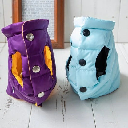 プエルト PUERTO 5th アヴェニュー リバーシブルダウンベスト(1/1h)【小型犬 犬服 ウエア アウター 上着 コート セレブ 】 送料無料