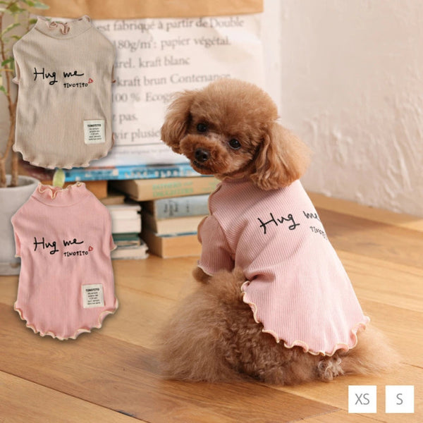 ティノティート TINOTITO バイカラーメローTシャツ【小型犬 犬服 ウエア トップス Tシャツ カットソー カジュアル】