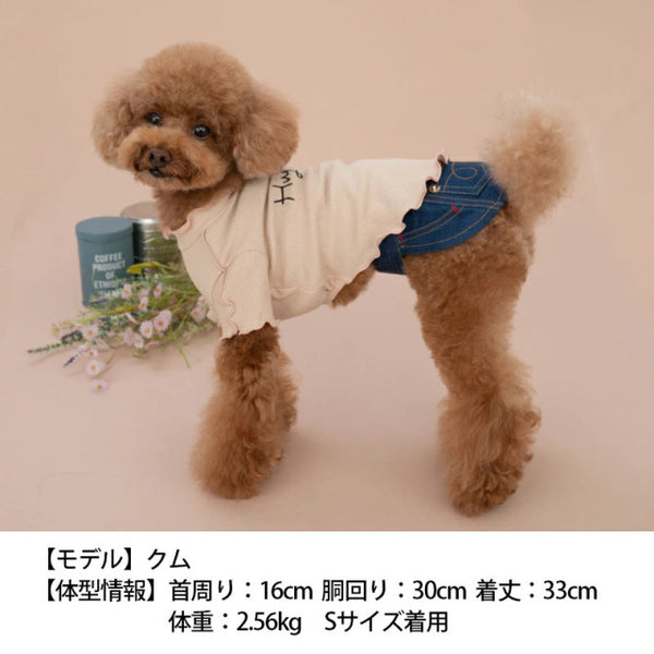 ティノティート TINOTITO バイカラーメローTシャツ【小型犬 犬服 ウエア トップス Tシャツ カットソー カジュアル】