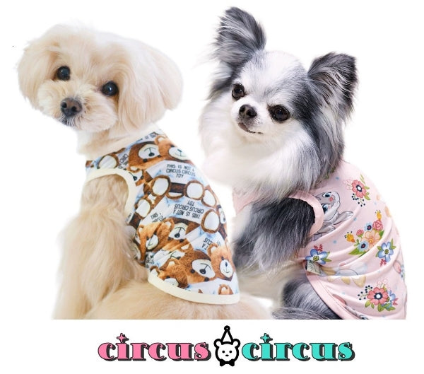 Circus Circus circus circus Toy Bear & Toy Bunny Coolish Tank (CCW-0244)  [Small dog dog clothes wear tops tank]