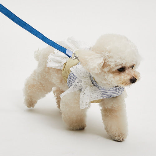 ルイスドッグ louisdog Organic Linen Harness Set【小型犬 犬用 セレブ リード ハーネス 胴輪】