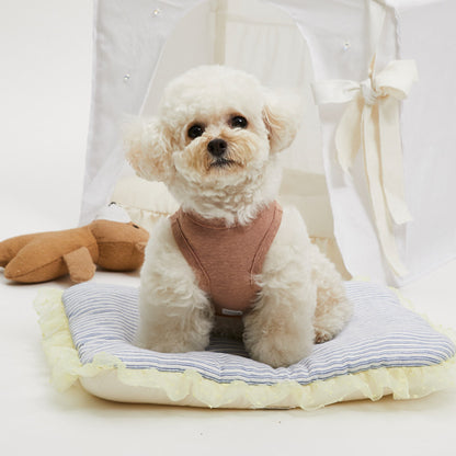 ルイスドッグ louisdog Camel Bric Linen Sleeveless【小型犬 犬服 ウエア トップス タンク キャミ セレブ】