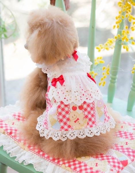 ブルブブ BUL BU-BU COOL Gingham＆ Sweets Tunic【小型犬 犬服 ウエア ワンピースチュニック セレブ】