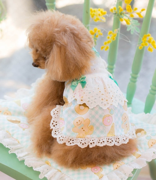 BUL BU-BU COOL Gingham & Sweets Tunic [Small dog dog clothes wear one piece  tunic celebrity]