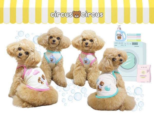 Circus Circus circus circus Laundry Bear tank (CCW-0251) [Small dog dog  clothes wear tops tank]