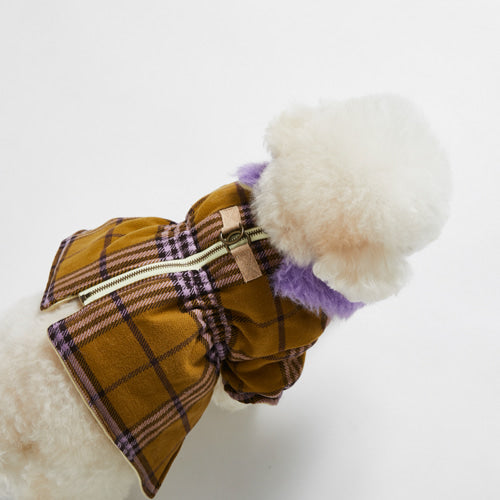 ルイスドッグ louisdog Preppy Plaid Jacket【犬服 小型犬 ウエア アウター 上着 ジャケット コート セレブ】