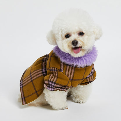ルイスドッグ louisdog Preppy Plaid Jacket【犬服 小型犬 ウエア アウター 上着 ジャケット コート セレブ】