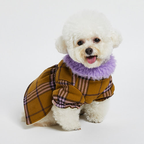 ルイスドッグ louisdog Preppy Plaid Jacket【犬服 小型犬 ウエア アウター 上着 ジャケット コート セレブ】