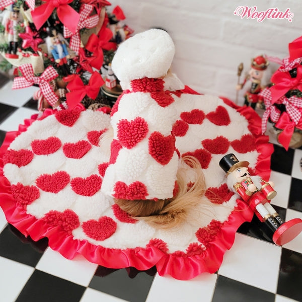 ウーフリンク WOOFLINK HEARTS VEST【小型犬 犬服 ウエア アウター ジャケット コート ベスト セレブ】