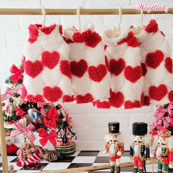 ウーフリンク WOOFLINK HEARTS VEST【小型犬 犬服 ウエア アウター ジャケット コート ベスト セレブ】