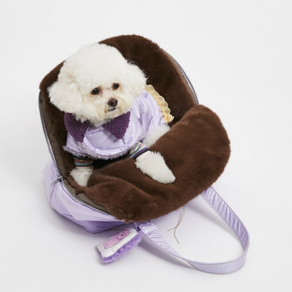 ルイスドッグ louisdog Shine Purple Around Bag【小型犬 犬用 ペット キャリーバッグ セレブ】