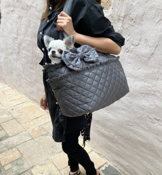 ルル・ドヌフ LouLou29 キルティング フリル ベッドキャリーBAG