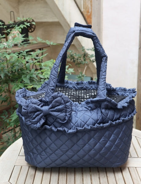 ルル・ドヌフ LouLou29 キルティング フリル ベッドキャリーBAG