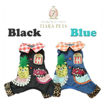 J&KアニマルズJ&Kanimals予約受付中☆デニムつなぎ☆【小型犬犬服ウエアワンピース】送料無料