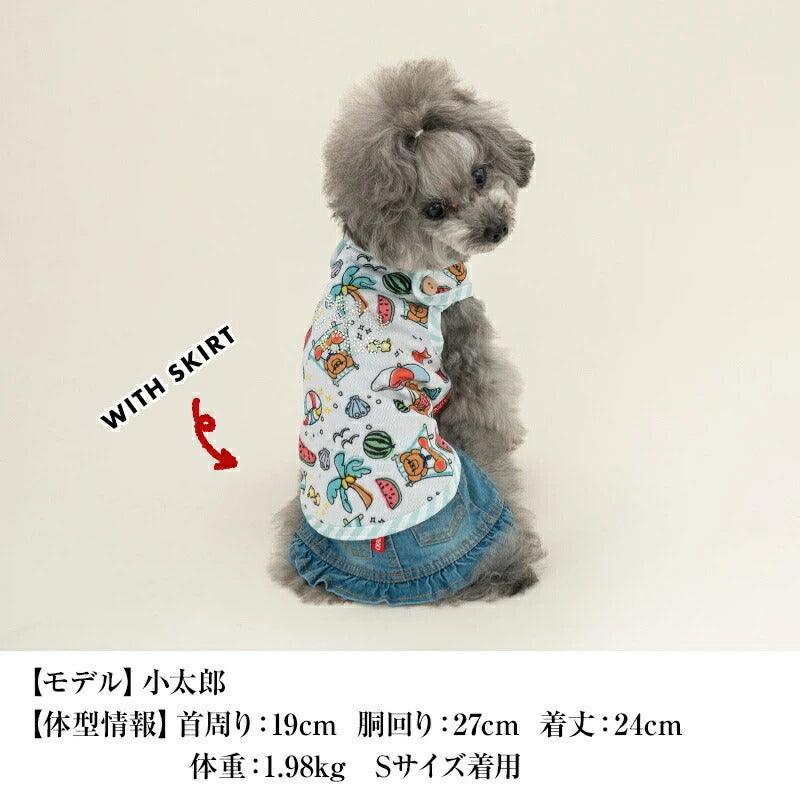 クレイジーブー CRAZYBOO サマープリントメッシュタンク【犬服 小型犬