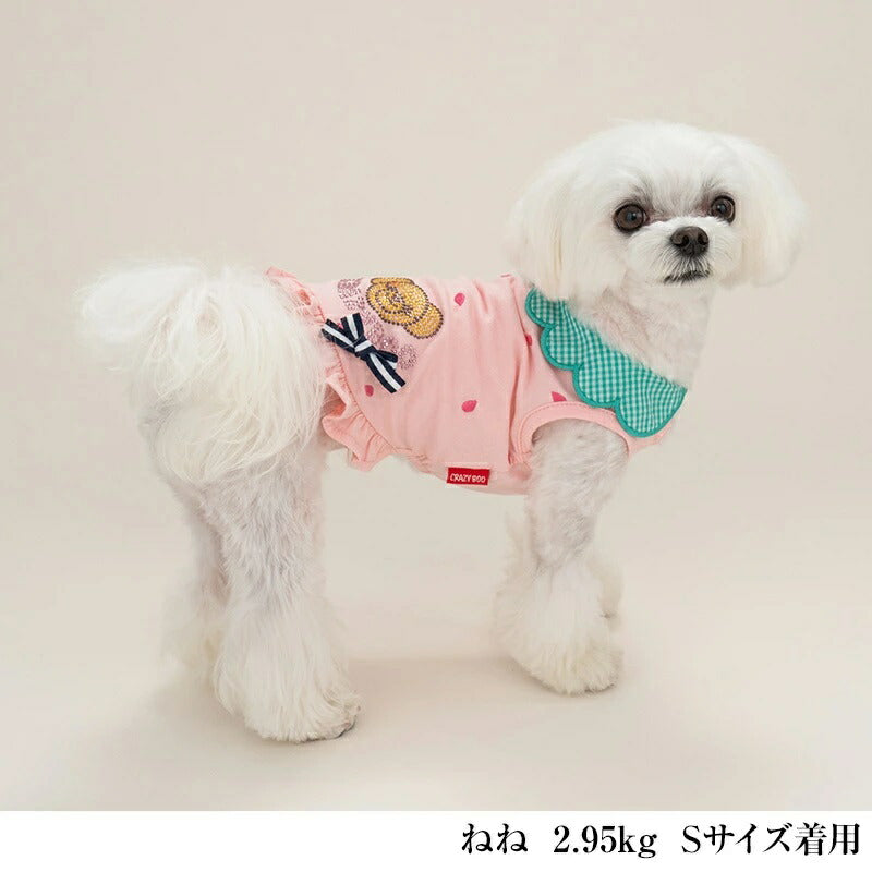 クレイジーブー CRAZYBOO 襟付きフルーツタンク【犬服 小型犬 ウエア セレブ トップス タンク】 送料無料