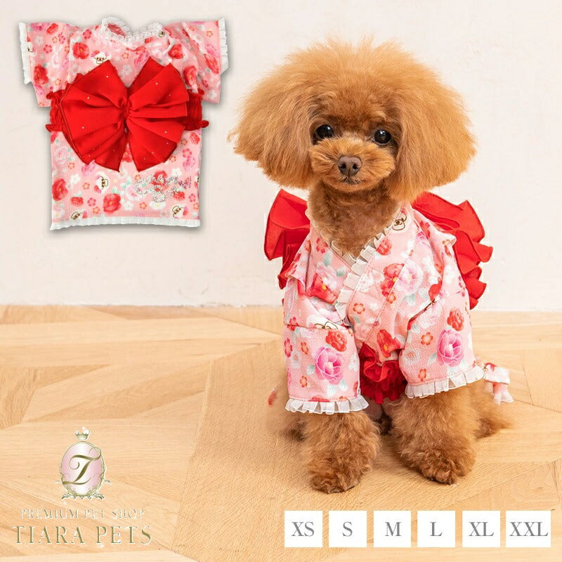 クレイジーブー CRAZYBOO 刺繍リボンワンピ XL 犬服 小型犬 クレイジーブー CRAZYBOO 刺繍リボンワンピ XL 犬服 小型犬