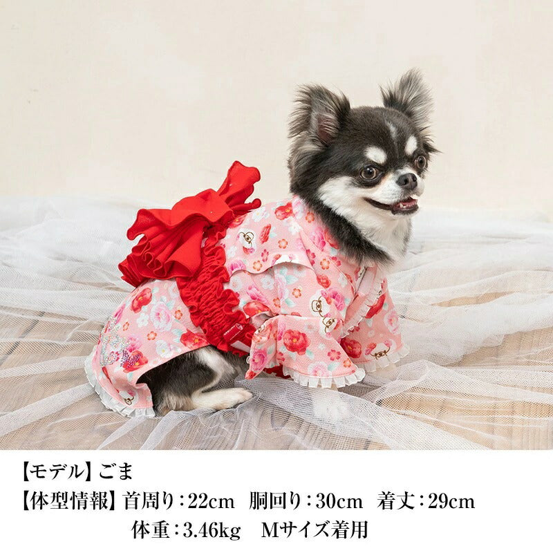 クレイジーブー CRAZYBOO 牡丹柄浴衣【犬服 小型犬 ウエア セレブ