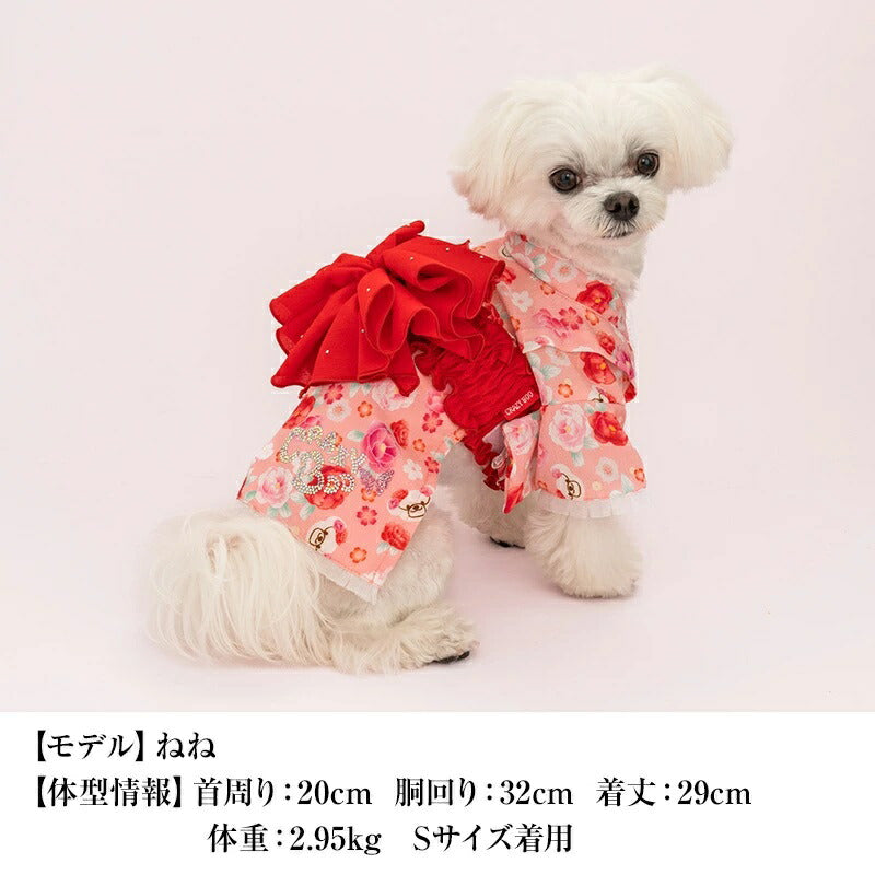 クレイジーブー CRAZYBOO 牡丹柄浴衣【犬服 小型犬 ウエア セレブ