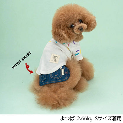 ティノティート TINOTITO カラフルプリントTシャツ【小型犬 犬服 ウエア トップス Tシャツ カジュアル】 送料無料