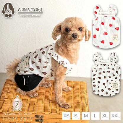 ティノティートTINOTITOプリント柄フリルキャミ【小型犬犬服ウエアトップスキャミカジュアル】送料無料