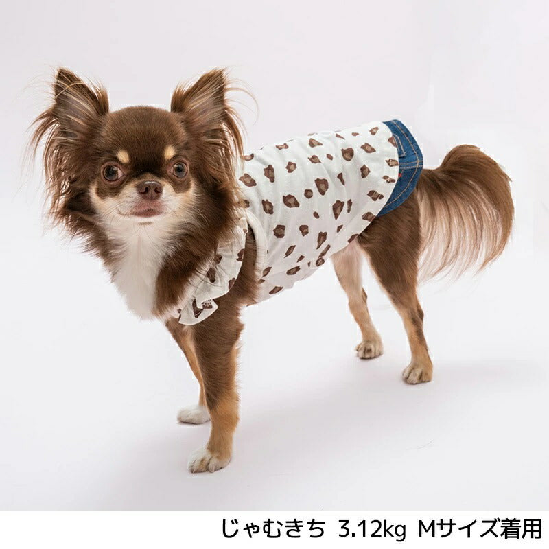 ティノティート TINOTITO プリント柄フリルキャミ【小型犬 犬服 ウエア トップス キャミ カジュアル】 送料無料