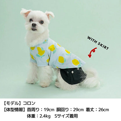 ティノティート TINOTITO プリント柄Tシャツ【小型犬 犬服 ウエア トップス タンク カジュアル】 送料無料
