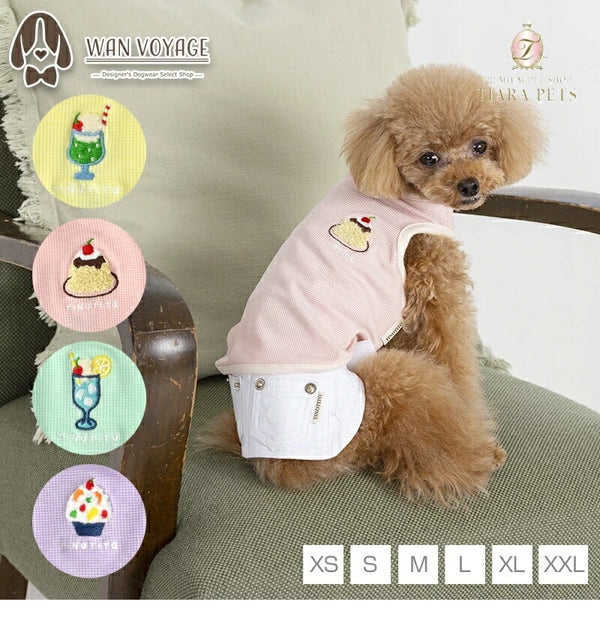 ティノティートTINOTITOスイーツ刺繍タンク【小型犬犬服ウエアトップスタンクカジュアル】送料無料