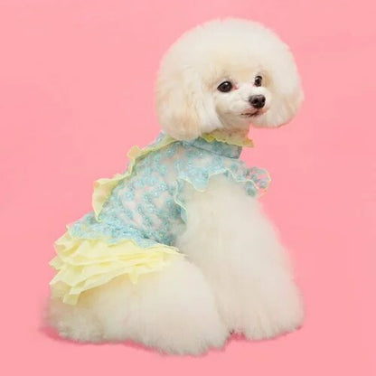 ゴッドピヴァ GODPIVA ★一部商品、5月中旬より順次発送★ リカーモフラワーワンピース【小型犬 犬服 ワンピース 上着 セレブ】送料無料
