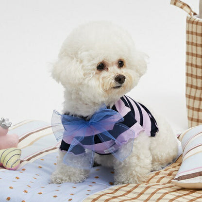 ルイスドッグ louisdog Purple Big Bow TEE【小型犬 犬用 ペット トップス Tシャツ セレブ 】送料無料