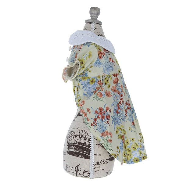 ローラアシュレイ LAURA ASHLEY コットンレース襟ワンピース【小型犬 犬服 ウェア ワンピース セレブ】