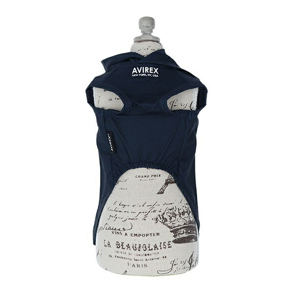AVIREX Parka con stampa logo sull'orlo [Abbigliamento per cani, Abbigliamento per cani di piccola taglia, Top, Parka, Celebrità]