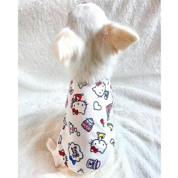 オッティ Otty HELLO KITTYコラボ・リラックスタイム 総柄ヒートワンTシャツ【小型犬 トップス Tシャツ ヒートワン コラボ】