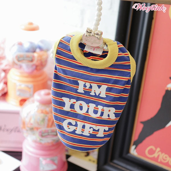 ウーフリンク WOOFLINK I'M YOUR GIFT BOY【小型犬 犬服 トップス セレブ】