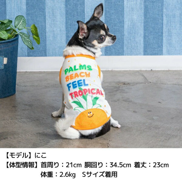 ディーズチャット D's CHAT トロピカルメッシュタンク【犬服 小型犬 ウエア トップス タンク カジュアル】
