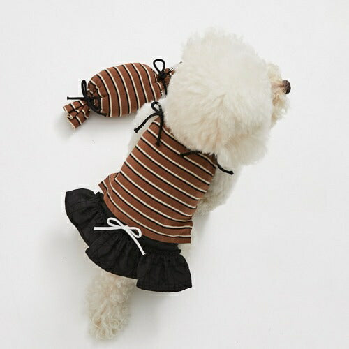 ルイスドッグ louisdog Chocolat Dress【小型犬 犬服 ワンピース ドレス セレブ】