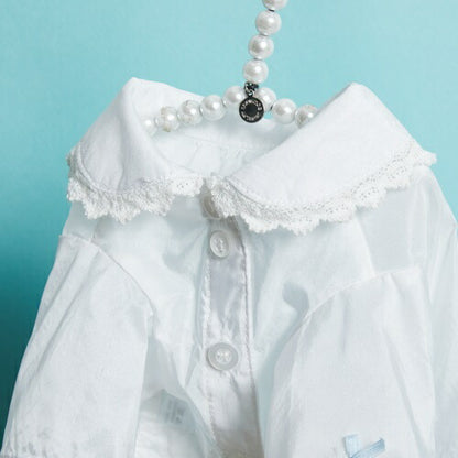 ルイスドッグ louisdog White Pearl Blouse【小型犬 犬服 トップス ブラウス シャツ セレブ】